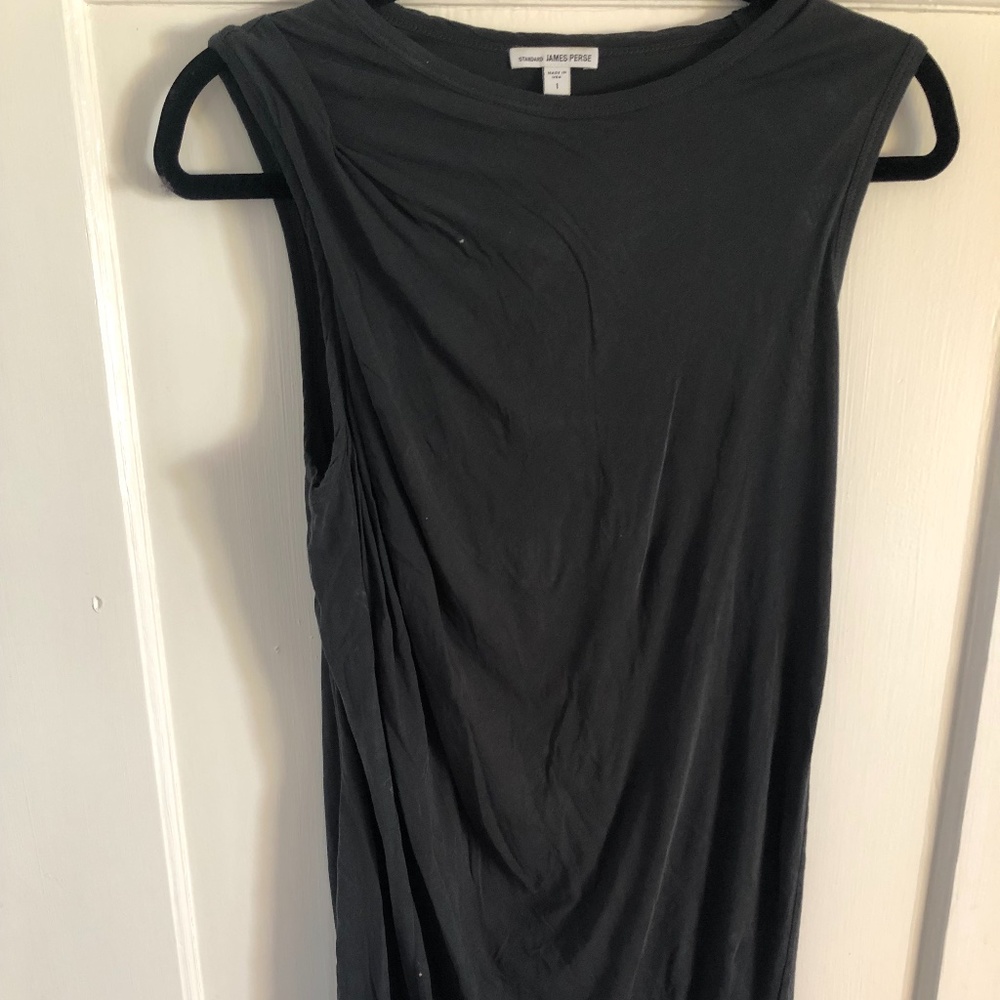 James Perse Dark Green Elegant Tank  Dress (1/Small)